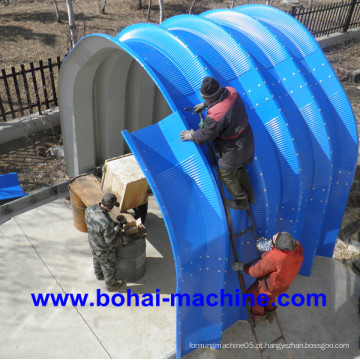 Bh1000-680 Screw-Joint Arch Building Roll formando máquina